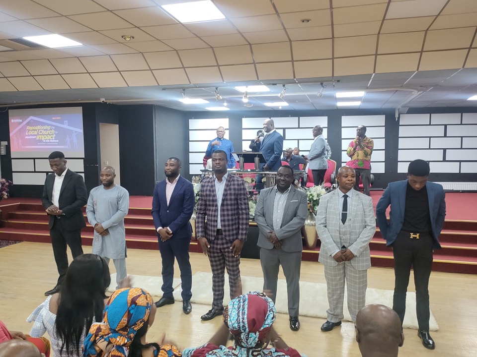 Members of the fellowship gathered in worship and community